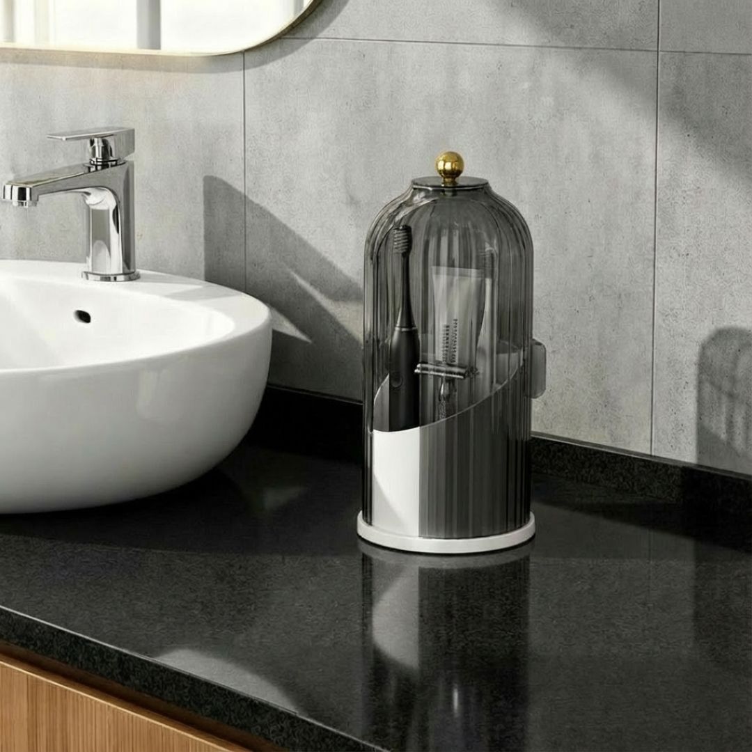 WAS 360° Spinning Toothbrush Organizer