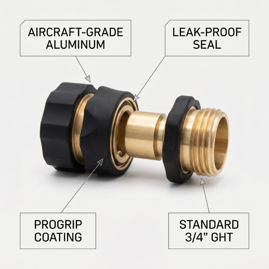 WAS Quick Connect Pro Garden Hose Connector