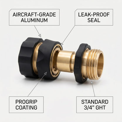 WAS Quick Connect Pro Garden Hose Connector