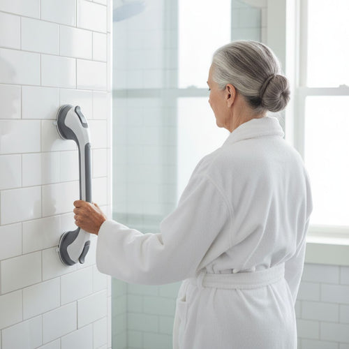 Strong suction grab handle
