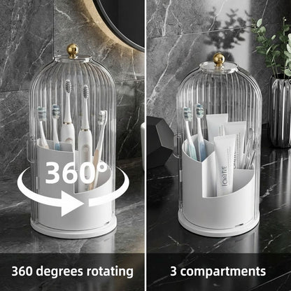 WAS 360° Spinning Toothbrush Organizer