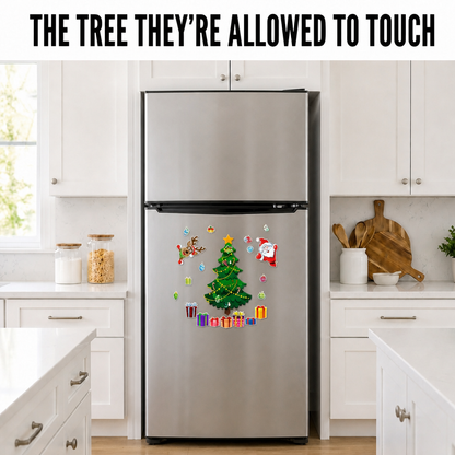 WAS Fridge Tree on a stainless steel fridge door